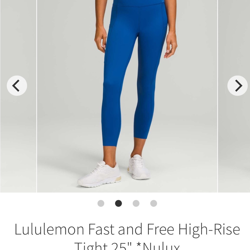 Lululemon Athletica Blue High-Rise Leggings